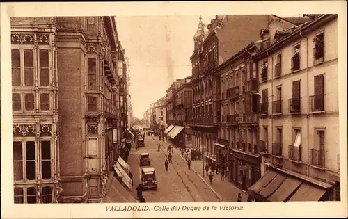 Ak Valladolid Kastilien und Leon, Calle del Duque de la Victoria