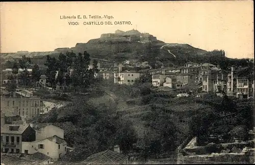 Ak Vigo Galicien Spanien, Castillo del Castro, Castelo do Castro