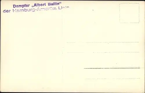 Foto Ak Dampfschiff Albert Ballin, HAPAG, Dampfer