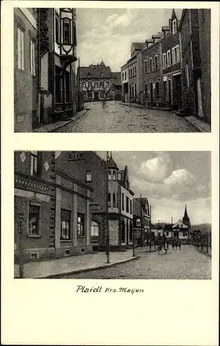 Ak Plaidt in der Eifel, Straßenansichten