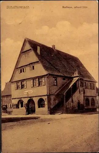 Ak Schifferstadt in der Pfalz, Rathaus, erbaut 1538