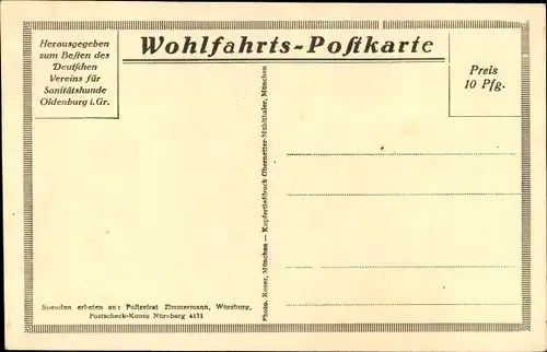 Ak Sanitätshund zieht den Verwundeten auf den Skiern seines Führers