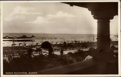 Ak Świnoujście Swinemünde Pommern, Ausblick
