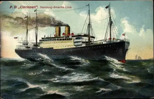 Ak Dampfer Cincinnati, HAPAG
