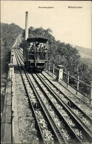 Ak Wiesbaden in Hessen, Nerobergbahn