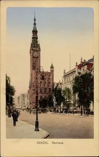 Ak Gdańsk Danzig, Rathaus