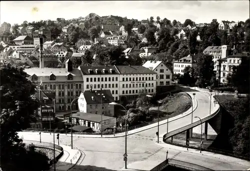 Ak Annaberg Buchholz im Erzgebirge, Neue Brücke zum Stadtteil Buchholz