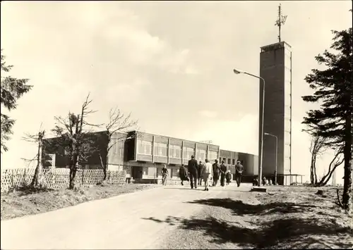 Ak Oberwiesenthal im Erzgebirge Sachsen, HO Gaststätte Fichtelberghaus