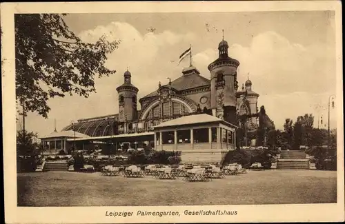 Ak Leipzig in Sachsen, Palmengarten, Gesellschaftshaus