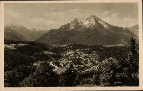 Ak Berchtesgaden in Oberbayern, Blick von der Marxenhöhe