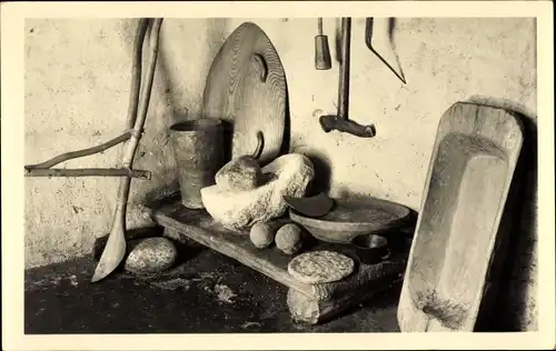 Ak Unteruhldingen Uhldingen Mühlhofen am Bodensee, Freilichtmuseum, Pfahldorf der Steinzeit