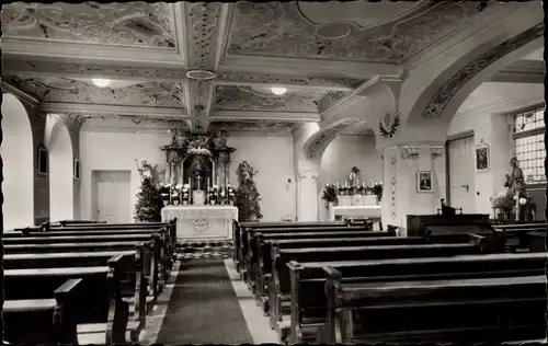 Ak Bamberg in Oberfranken, St. Josefsheim, Salesianer Don Bocos, Innenansicht, Altar