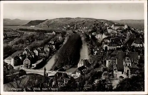 Ak Tübingen am Neckar, Blick von Osten, Panorama