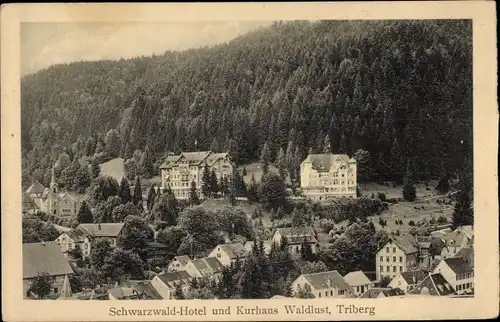 Ak Triberg im Schwarzwald, Schwarzwald-Hotel und Kurhaus Waldlust