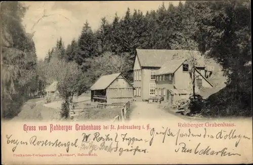 Ak St. Andreasberg Braunlage im Harz, Rehberger Grabenhaus