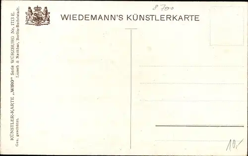 Künstler Ak Würzburg am Main Unterfranken, Festung Marienberg, Brücke, Mainpartie