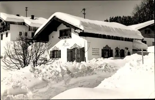 Ak Reit im Winkl Oberbayern, Hanna Hoffmann, Gebäude, Außenansicht, Winter