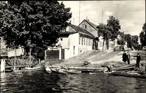 Ak Rheinsberg in der Mark, Anlegestelle am Grienericksee