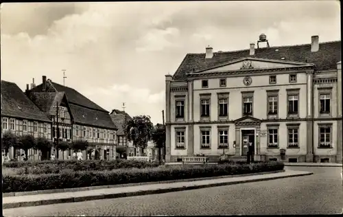 Ak Wusterhausen Dosse in Brandenburg, Rathaus