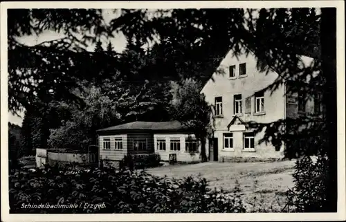 Ak Schindelbach Großrückerswalde im Erzgebirge, Schindelbachmühle