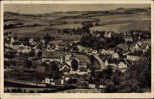 Ak Wiesa Thermalbad Wiesenbad Erzgebirge, Gesamtansicht