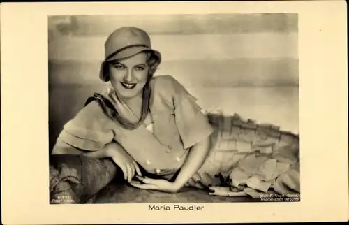 Ak Schauspielerin Maria Paudler