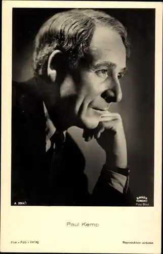 Ak Schauspieler Paul Kemp, Portrait, seitliches Profil