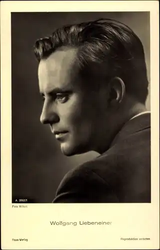 Ak Schauspieler Wolfgang Liebeneiner, Portrait