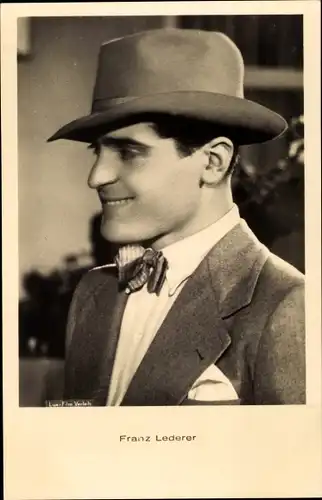 Ak Schauspieler Franz Lederer, Portrait