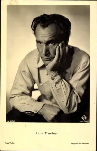 Ak Schauspieler und Bergsteiger Luis Trenker, Portrait, Ross Verlag A 3399/1, UfA