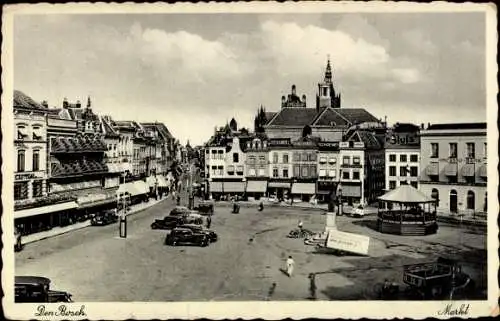 Ak 's Hertogenbosch Den Bosch Nordbrabant Niederlande, Markt