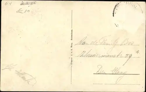 Ak Hellendoorn Overijssel, Laan met stoomzuivelfabriek