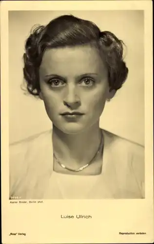 Ak Schauspielerin Luise Ullrich, Portrait, Ufa Film, Ross Verlag 9459/1