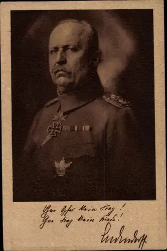 Ak Erich Ludendorff, General und Politiker, Portrait in Uniform