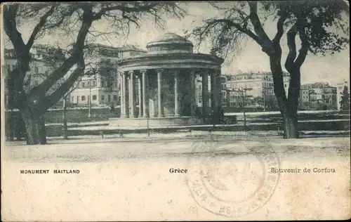 Ak Korfu Griechenland, Monument Maitland