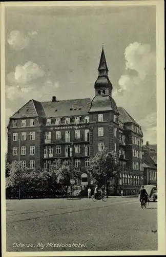 Ak Odense Dänemark, Ny Missionshotel
