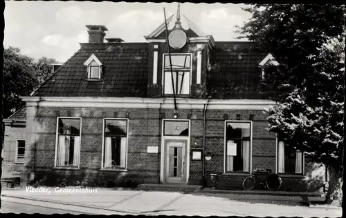 Ak Vledder Drenthe, Gemeentehuis