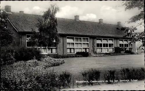 Ak Westerbork Drenthe Niederlande, Commissaris de Vos van Steenwijk School