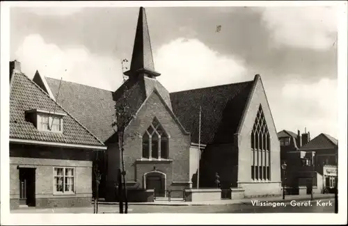 Ak Vlissingen Zeeland Niederlande, Geref. Kerk