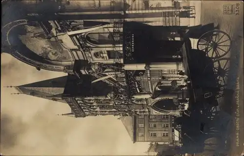 Ak Praha Prag Tschechien, Obesni Dum a Prasna Brana