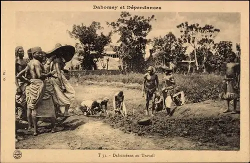 Ak Dahomey Benin, Dahomeens au Travail