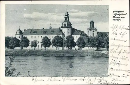 Ak Kostrzyn nad Odrą Cüstrin Küstrin Ostbrandenburg, Schloss, Marienkirche