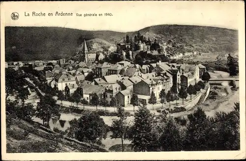 Ak La Roche en Ardenne Wallonien Luxemburg, Gesamtansicht