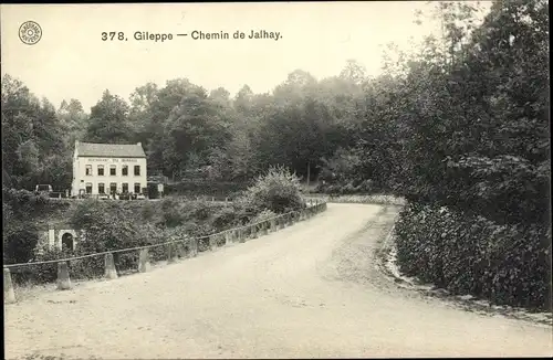 Ak Jalhay Wallonien Lüttich, Barrage de Gileppe, Chemin
