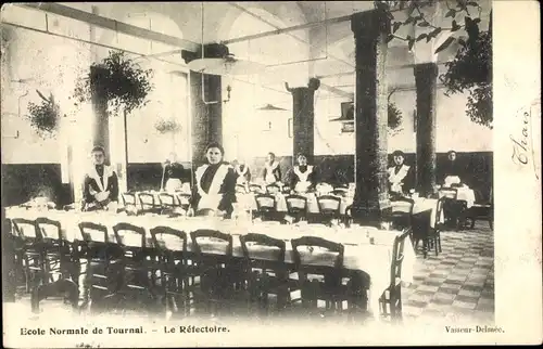 Ak Tournai Wallonien Hennegau, École Normale, le Réfectoire