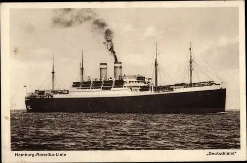 Ak Dampfer Deutschland, HAPAG