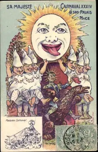 Künstler Ak Nice Nizza Alpes Maritimes, Karneval, SM Carnaval XXXIV