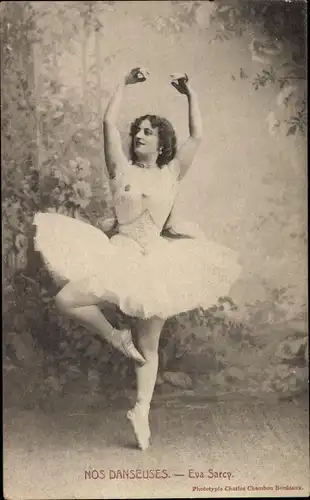 Ak Nos Danseuses, Eva Sarcy, Tänzerin, Portrait