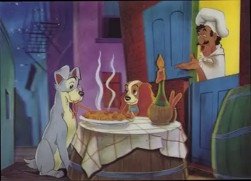 3 D Ak Walt Disney, Susi und Strolch, Spaghetti