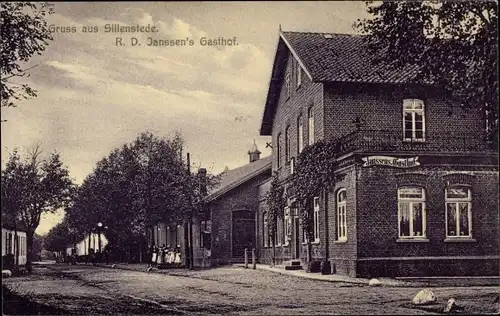 Ak Sillenstede Schortens Niedersachsen, R. D. Janssen's Gasthof